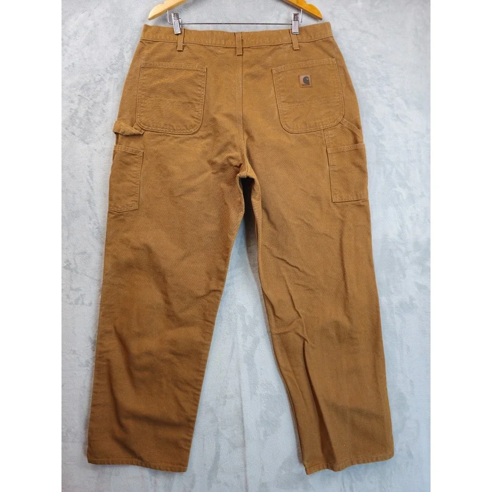 Carhartt B11 BRN Brown Work Pants Original Dungaree Fit Canvas Duck  Men's 39x32